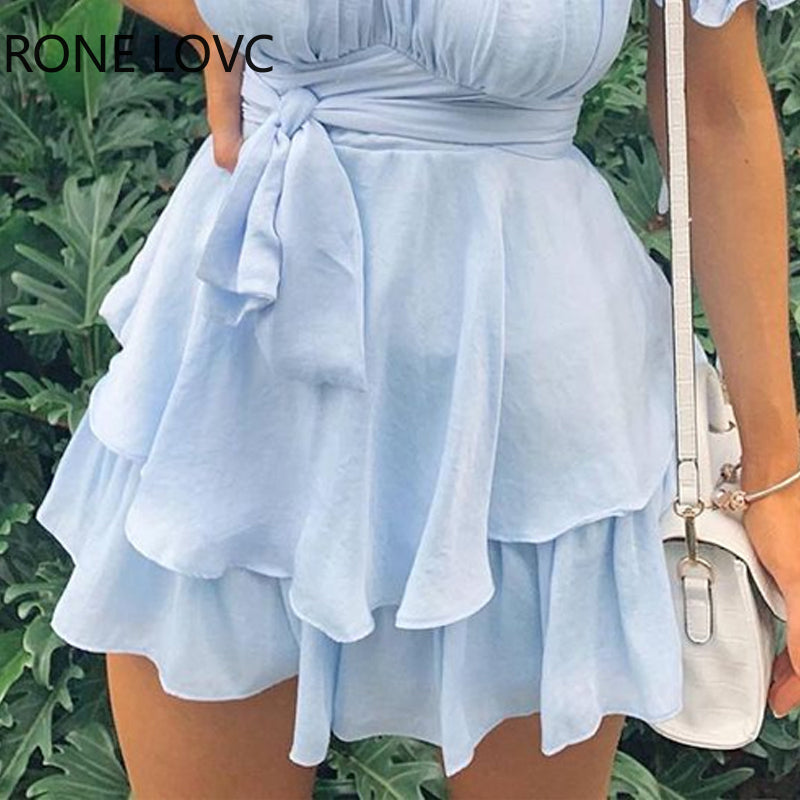 Off-The-Shoulder A-Line Mini Dress