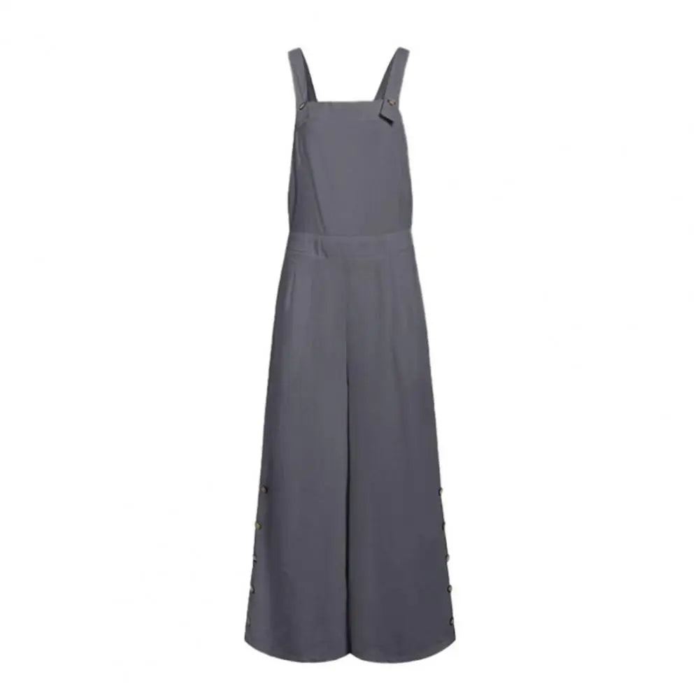 ViviBelle Sleeveless Wide-Leg Jumpsuit