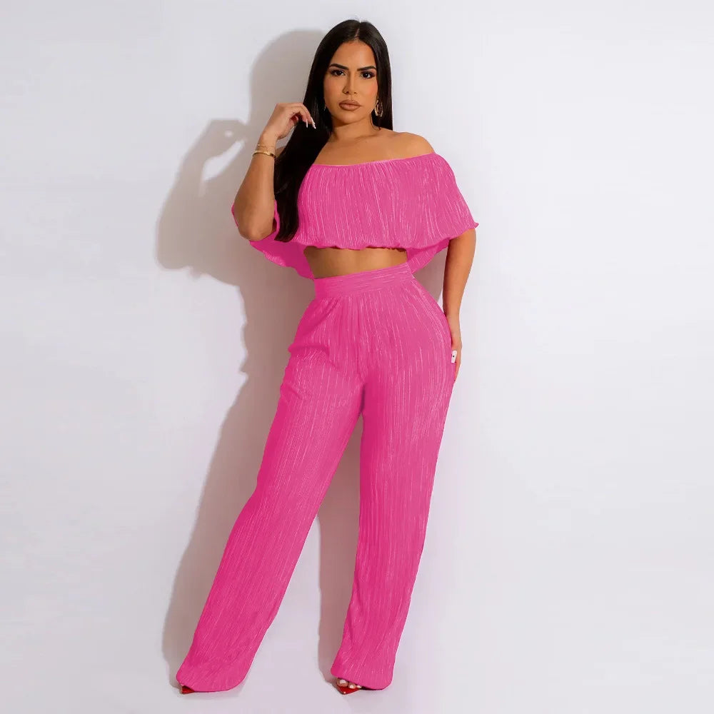 ViviBelle Pleated&nbsp; 2 Piece Set