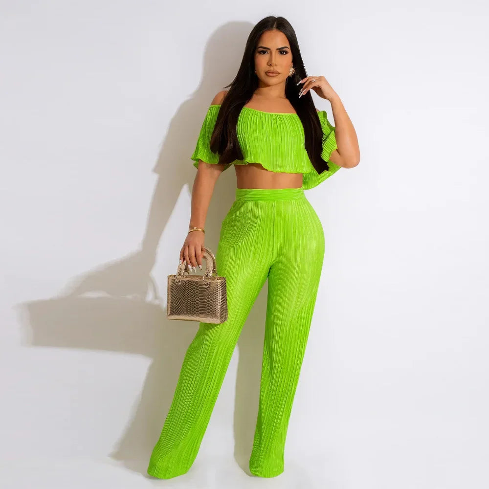 ViviBelle Pleated&nbsp; 2 Piece Set