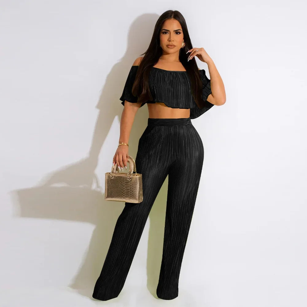 ViviBelle Pleated&nbsp; 2 Piece Set