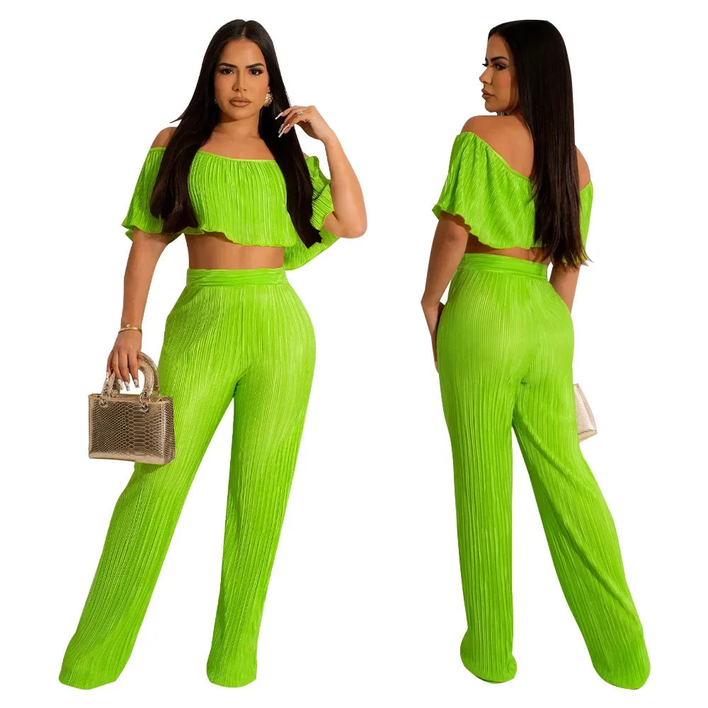 ViviBelle Pleated&nbsp; 2 Piece Set