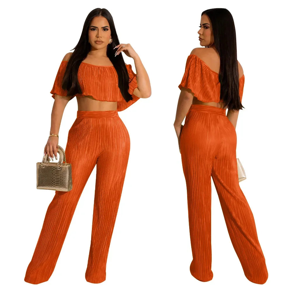 ViviBelle Pleated&nbsp; 2 Piece Set