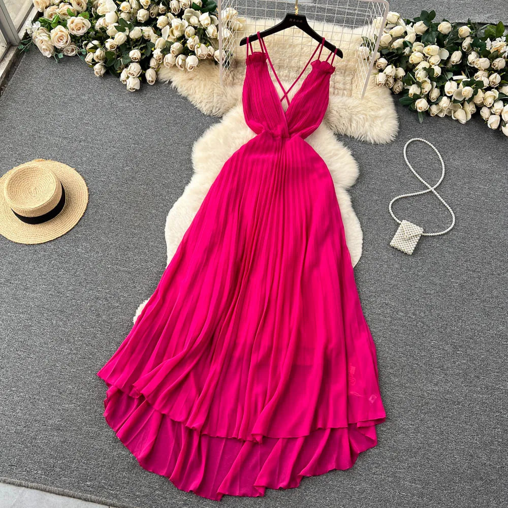 Sleeveless A-Line  Beach Dress