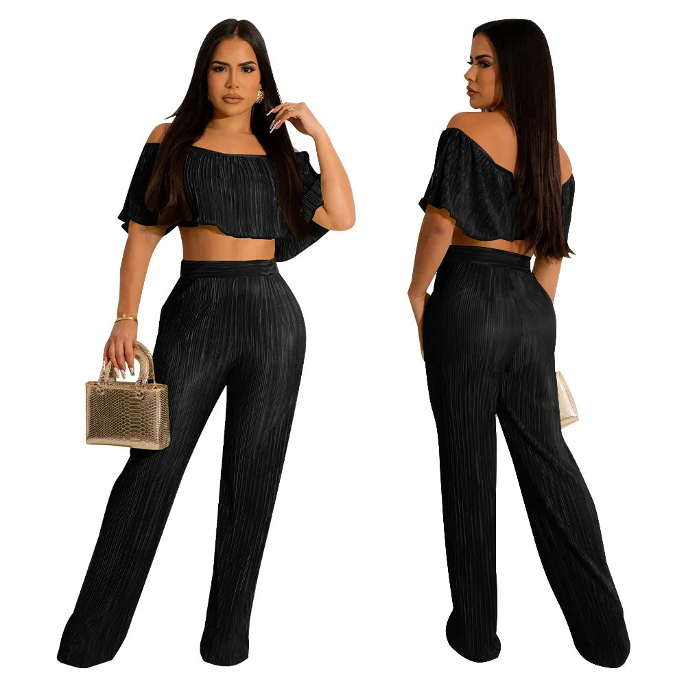 ViviBelle Pleated&nbsp; 2 Piece Set