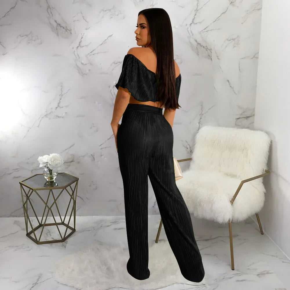 ViviBelle Pleated&nbsp; 2 Piece Set