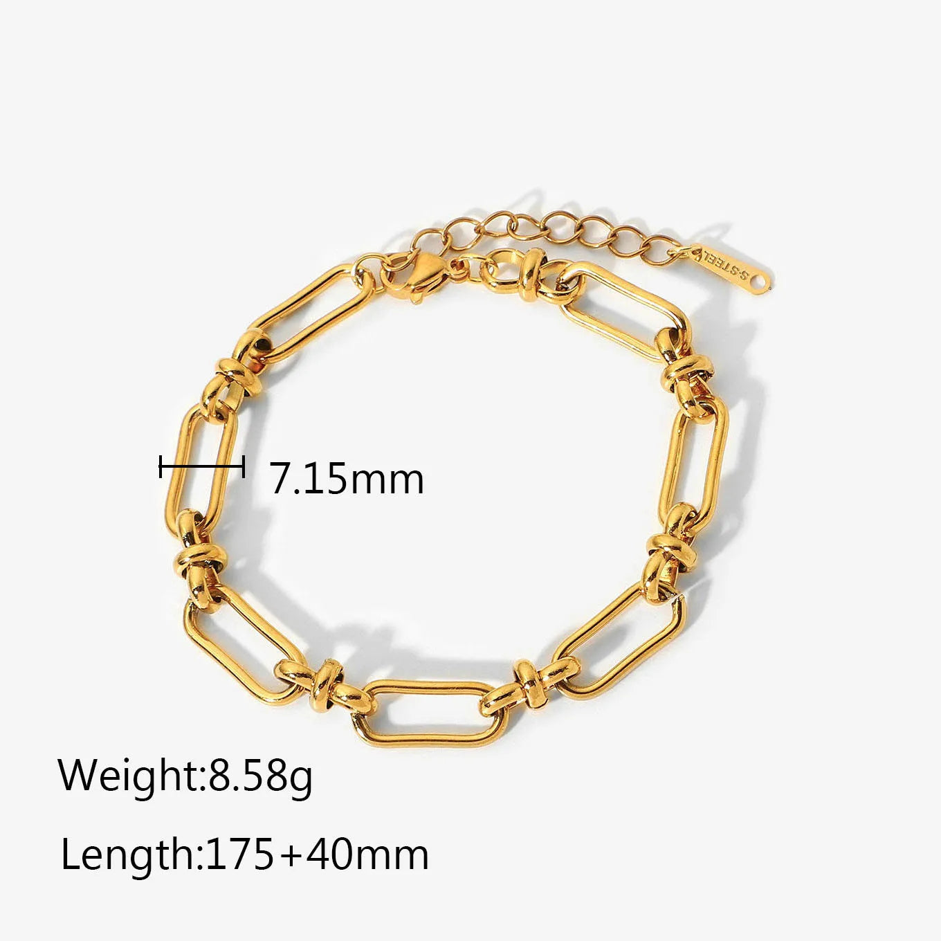 ViviBelle Radiance 18K Gold Plated Stainless Steel Bracelet