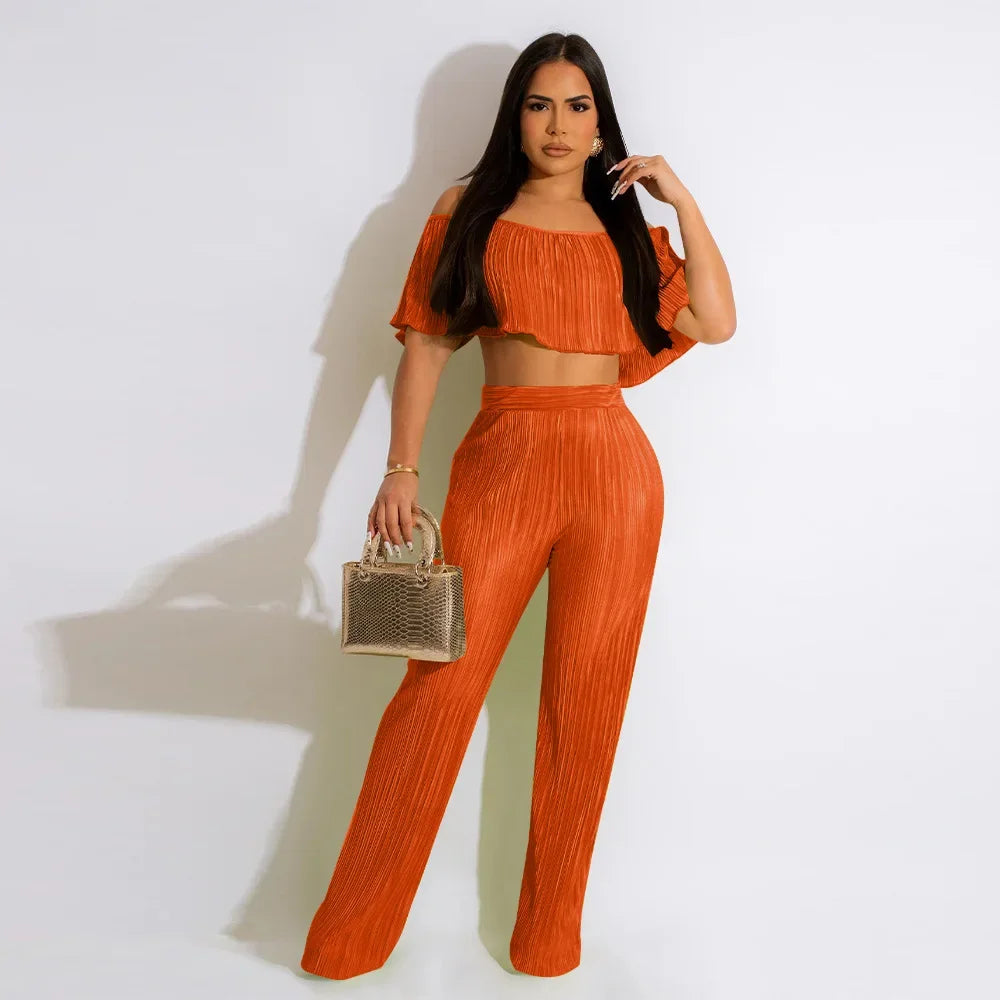 ViviBelle Pleated&nbsp; 2 Piece Set