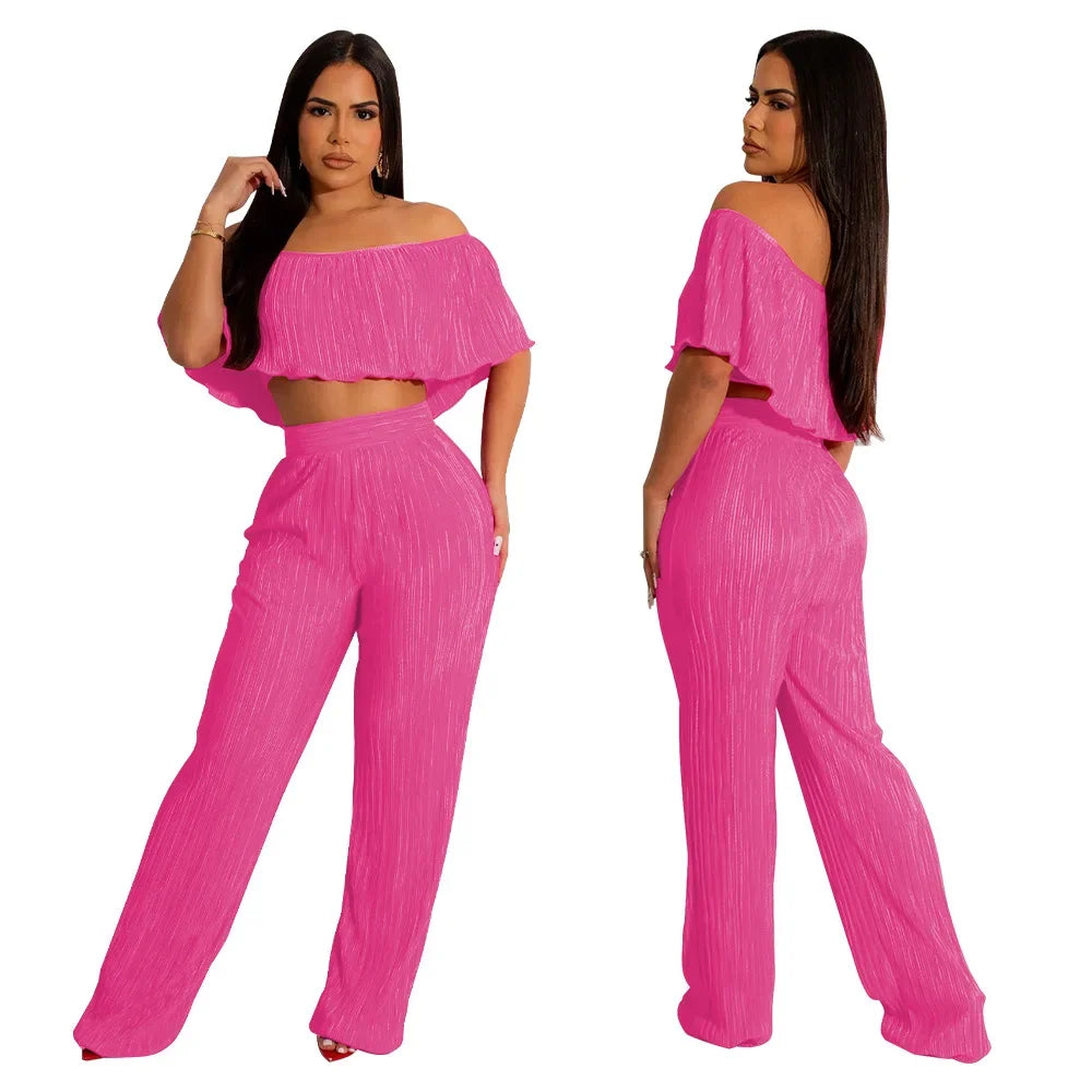 ViviBelle Pleated&nbsp; 2 Piece Set